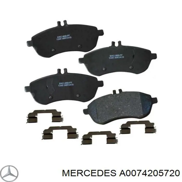 A0074205720 Mercedes Передні гальмівні колодки