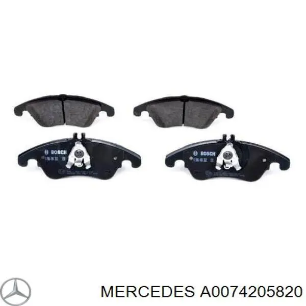 Гальмівні колодки Mercedes A0074205820 ціна, від 37.87 USD