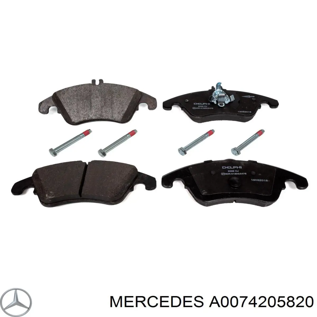 Передні тормозні колодки A0074205820 Mercedes