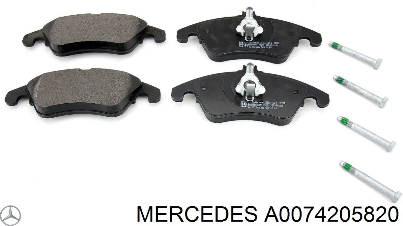 A0074205820 Mercedes Передні гальмівні колодки
