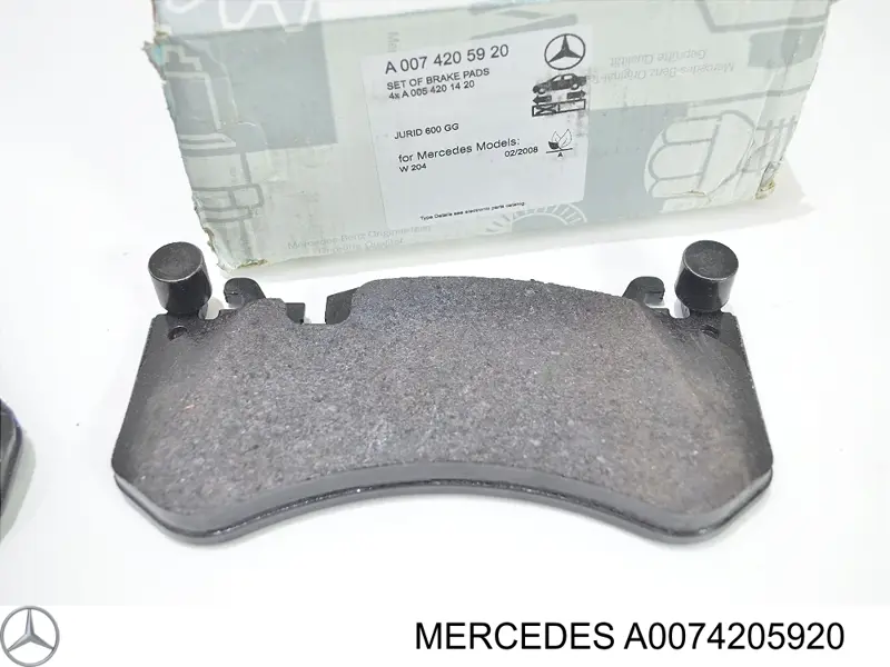 Тормозні колодки Mercedes A0074205920
