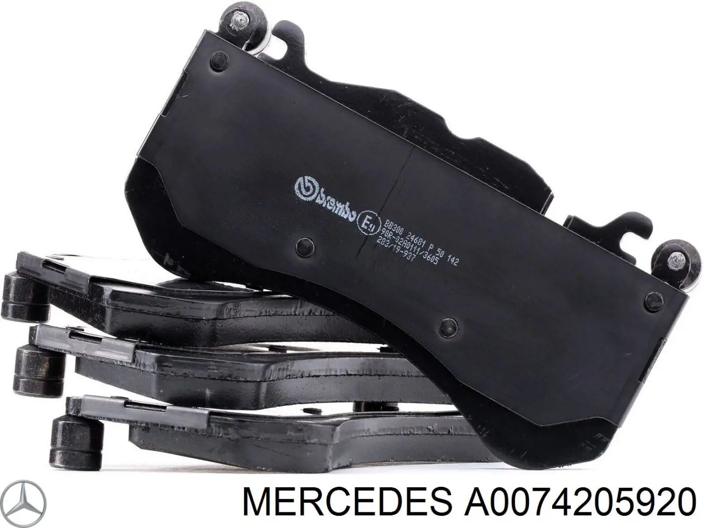 Купити A0074205920 Mercedes Колодки гальмівні передні, дискові