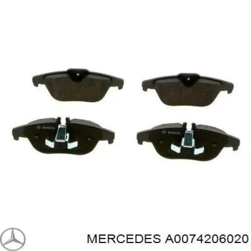 Купити A0074206020 Mercedes Задні колодки