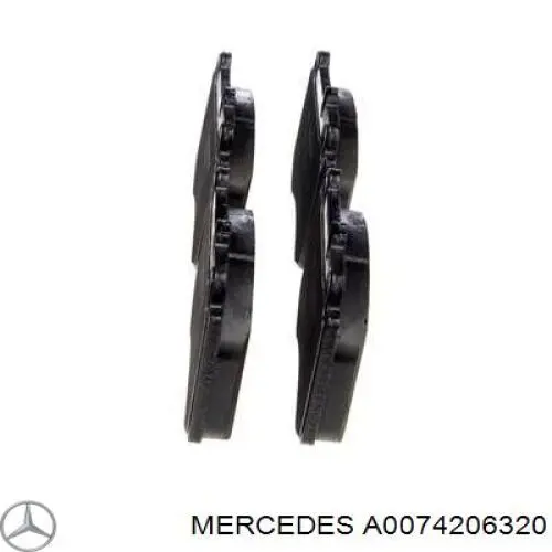Передні тормозні колодки A0074206320 Mercedes