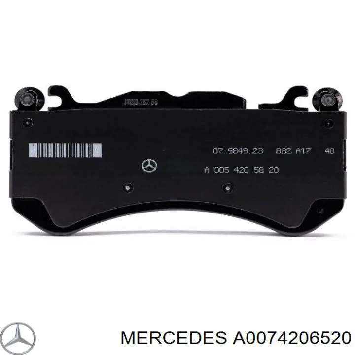A0074206520 Mercedes Передні гальмівні колодки