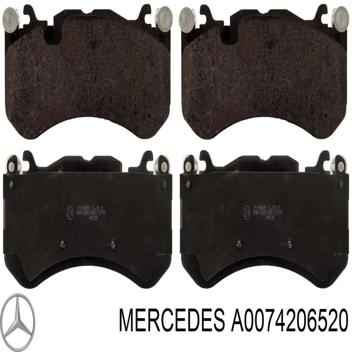 Гальмівні колодки Mercedes A0074206520 ціна, від 488.21 USD