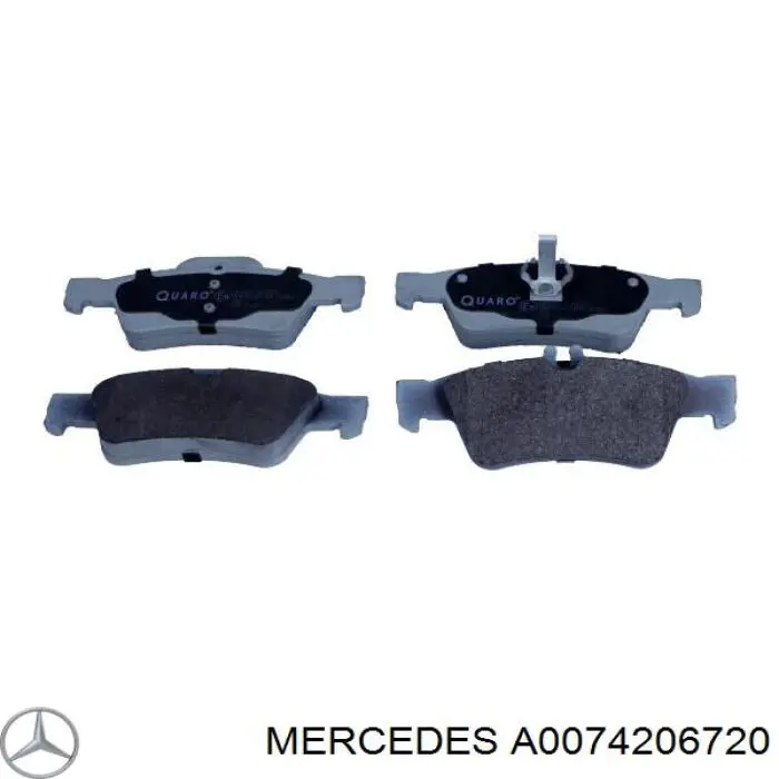 Купити A0074206720 Mercedes Задні колодки