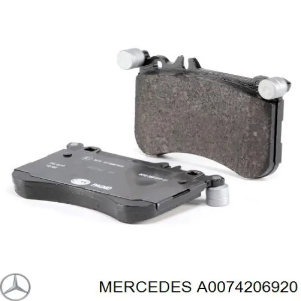 Купити A0074206920 Mercedes Колодки гальмівні передні, дискові