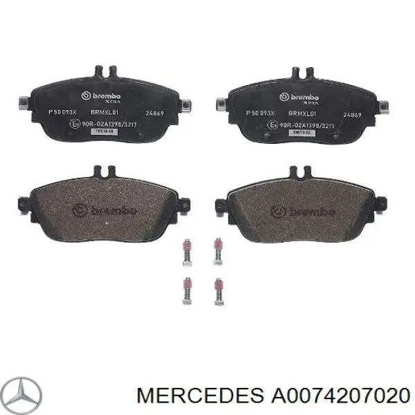 A0074207020 Mercedes Передні гальмівні колодки