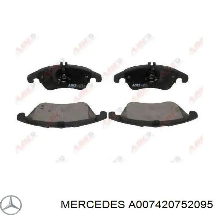 A007420752095 Mercedes Передні гальмівні колодки