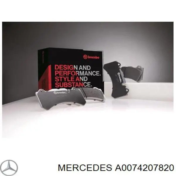 Задні гальмівні колодки Mercedes A0074207820 ціна, від 65.24 USD