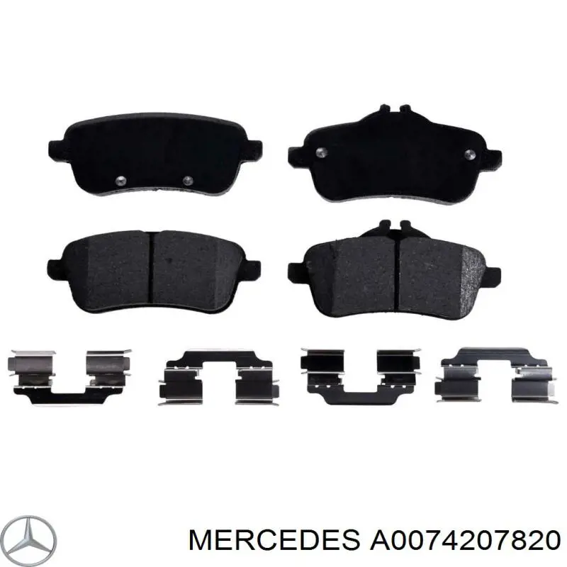 Купити A0074207820 Mercedes Задні колодки