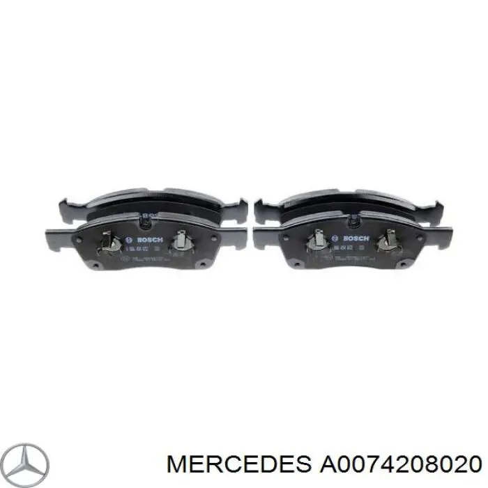 Гальмівні колодки Mercedes A0074208020 ціна, від 81.50 USD