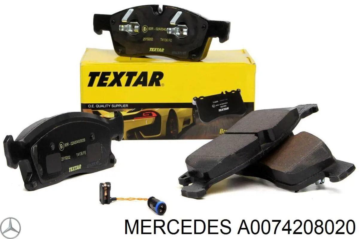 A0074208020 Mercedes Передні гальмівні колодки