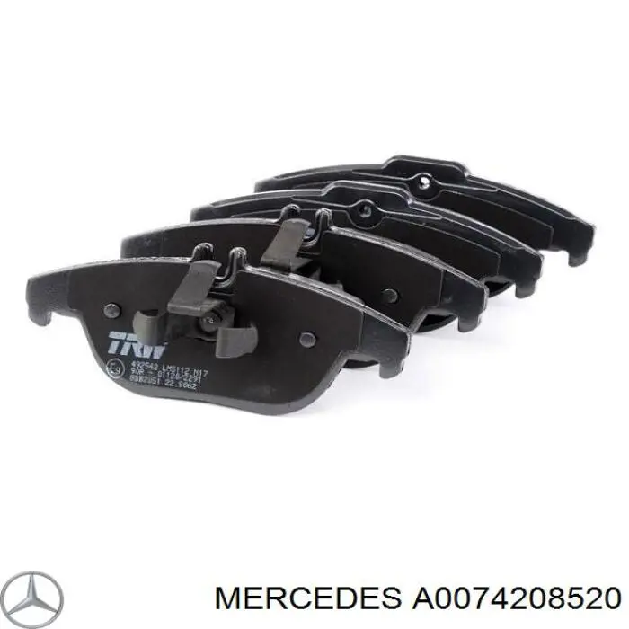 Задні гальмівні колодки A0074208520 Mercedes