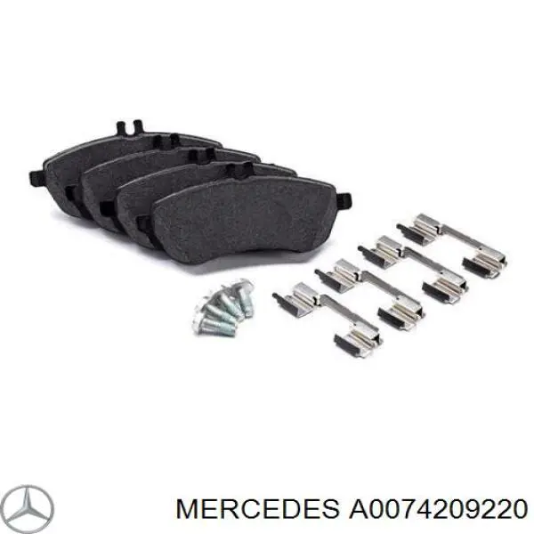 Гальмівні колодки Mercedes A0074209220 ціна, від 49.86 USD