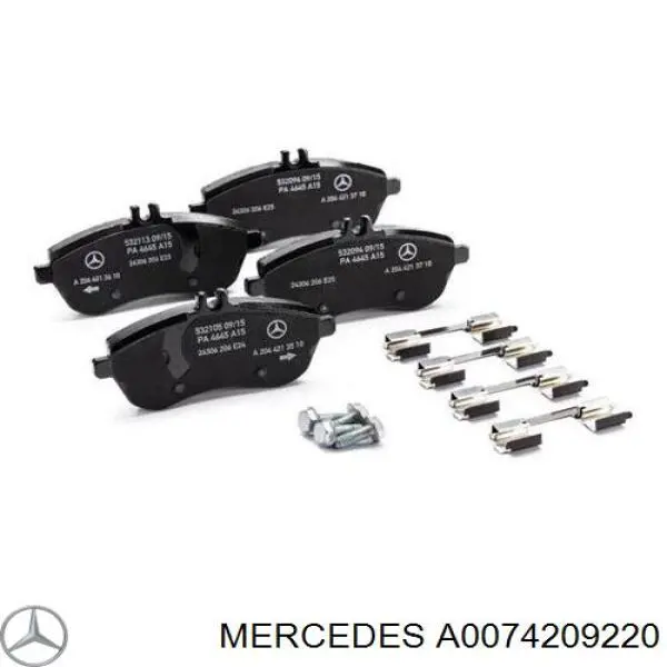 A0074209220 Mercedes Передні гальмівні колодки