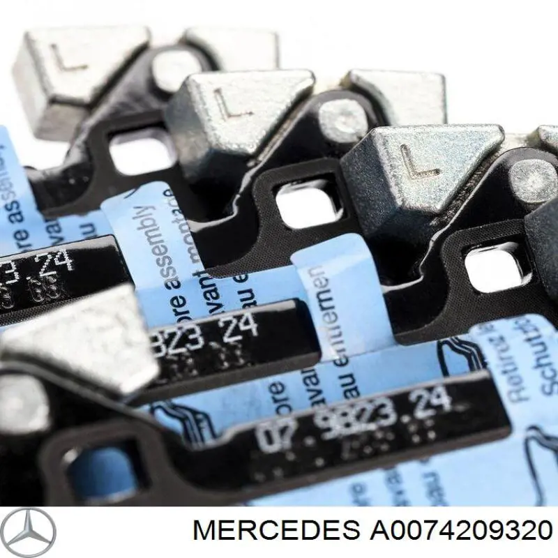 A0074209320 Mercedes колодки гальмові задні, дискові