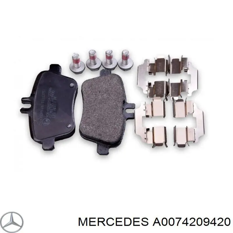 Задні гальмівні колодки A0074209420 Mercedes