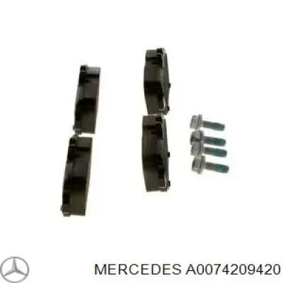 A0074209420 Mercedes Колодки гальмівні задні, дискові