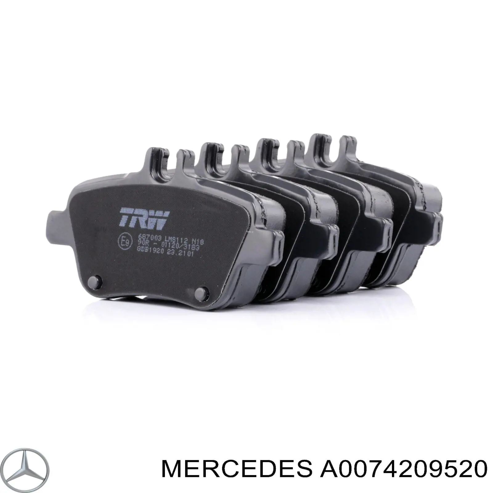 Купити A0074209520 Mercedes Задні колодки