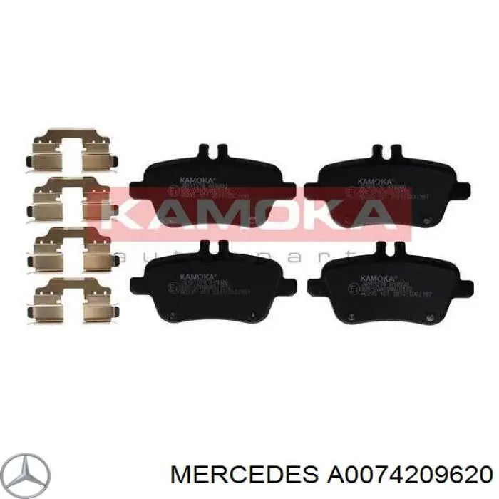 Купити A0074209620 Mercedes Задні колодки