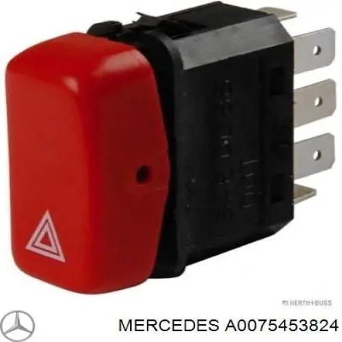 Кнопка аварійки A0075453824 Mercedes