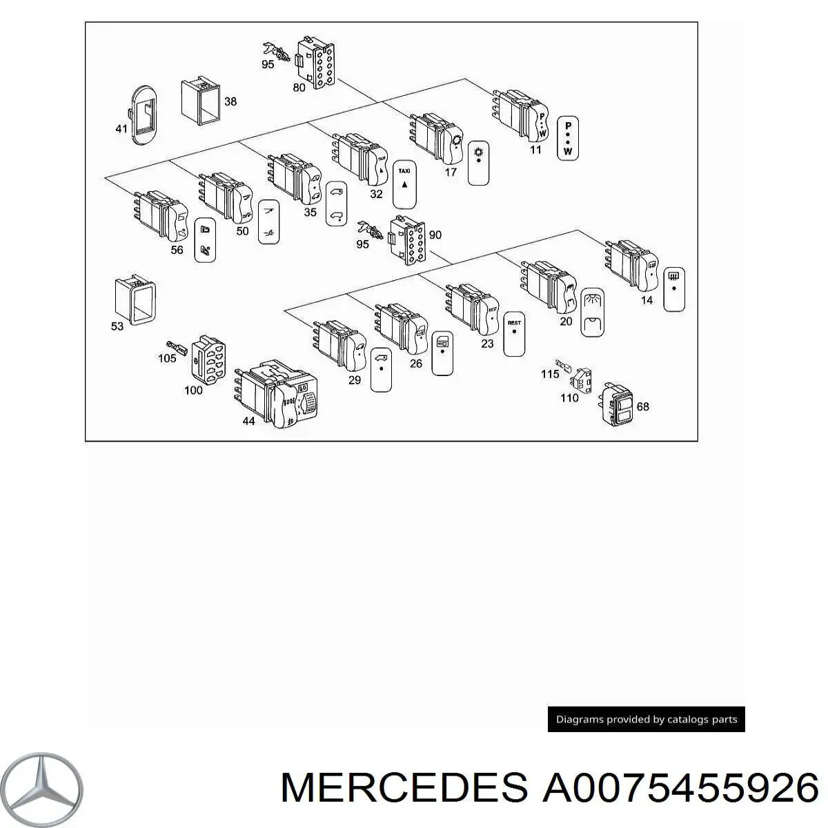  Mercedes A0075455926 ціна, від 11.71 USD