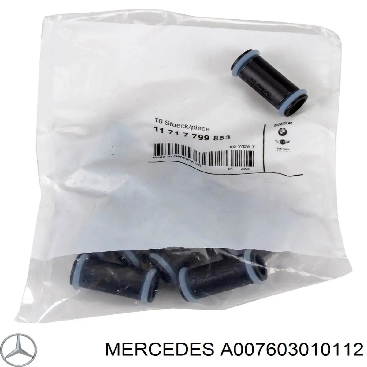 A007603010112 Mercedes Прокладка шланга подачі масла до турбіни