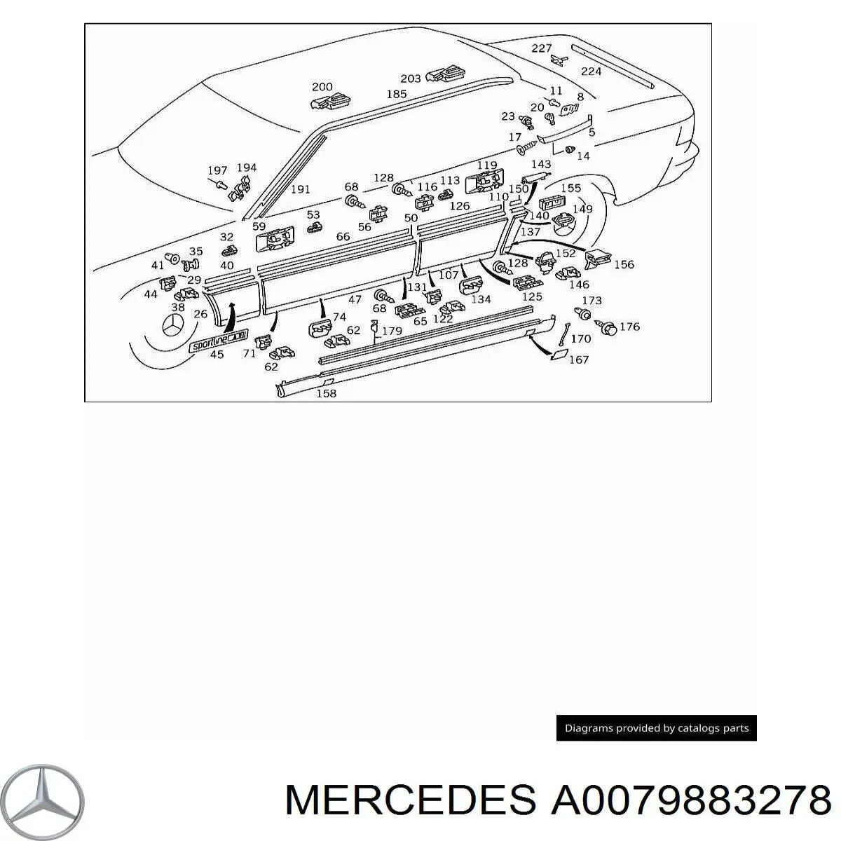 Mercedes A0079883278 ціна, від 0.66 USD