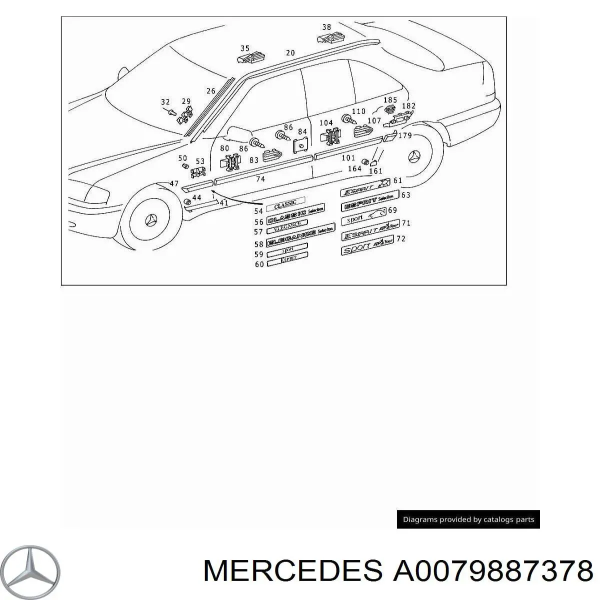 A0079887378 Mercedes 