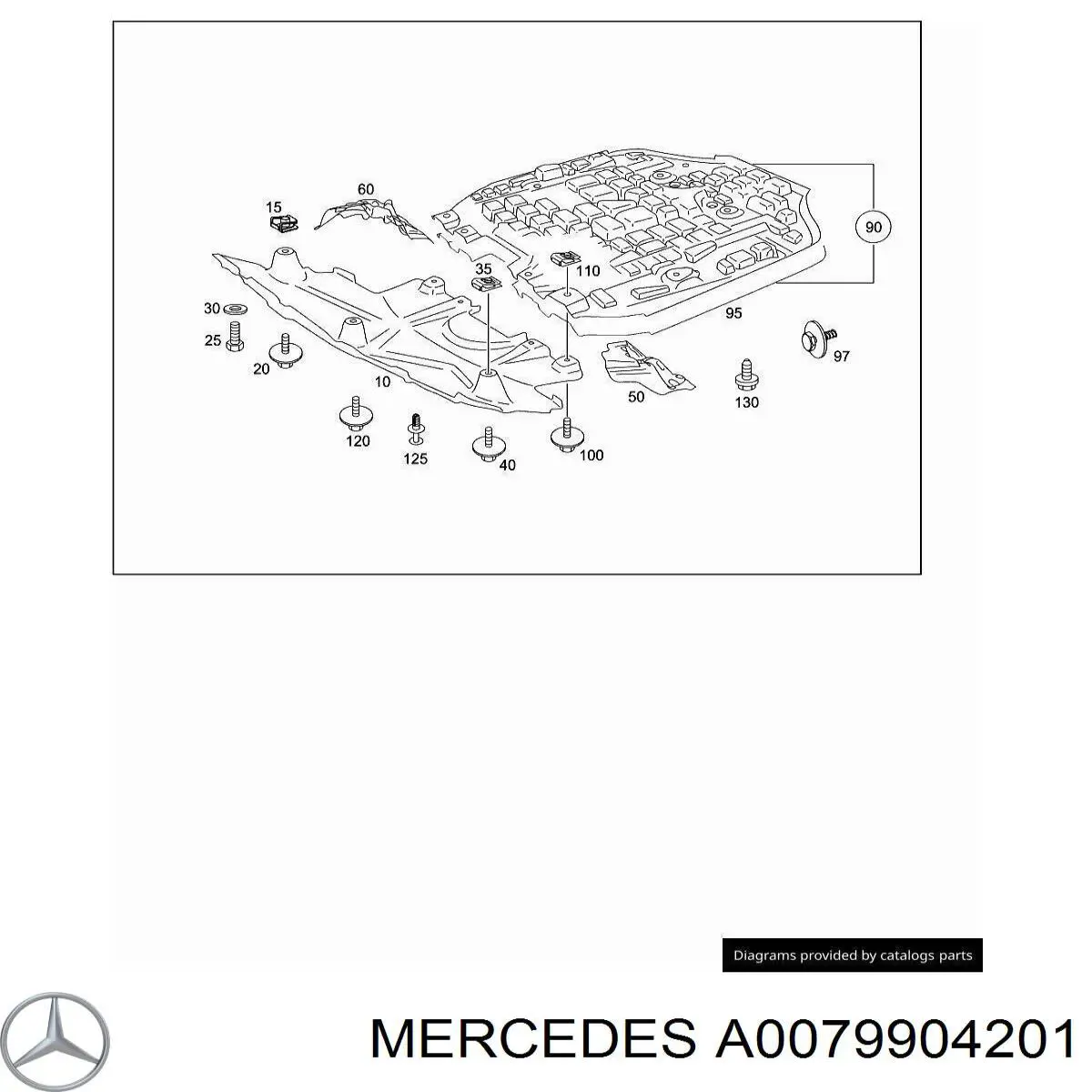  Mercedes A0079904201 ціна, від 1.36 USD