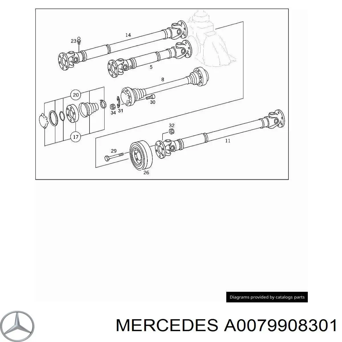 A0079908301 Mercedes 