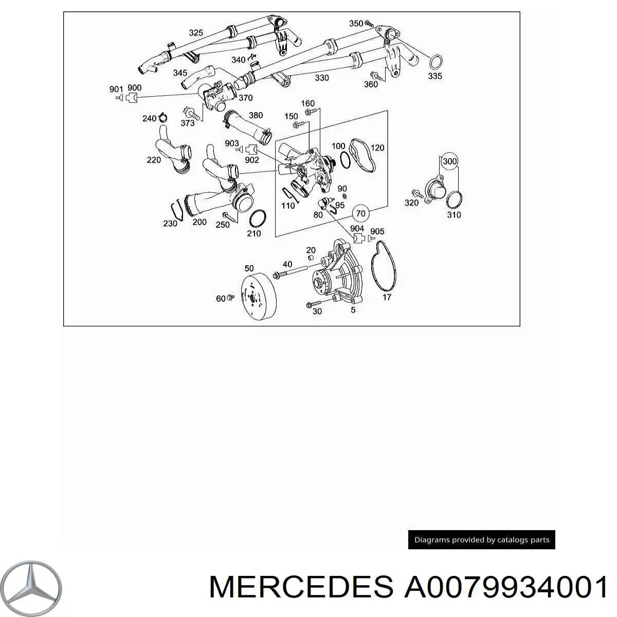 A0079934001 Mercedes 