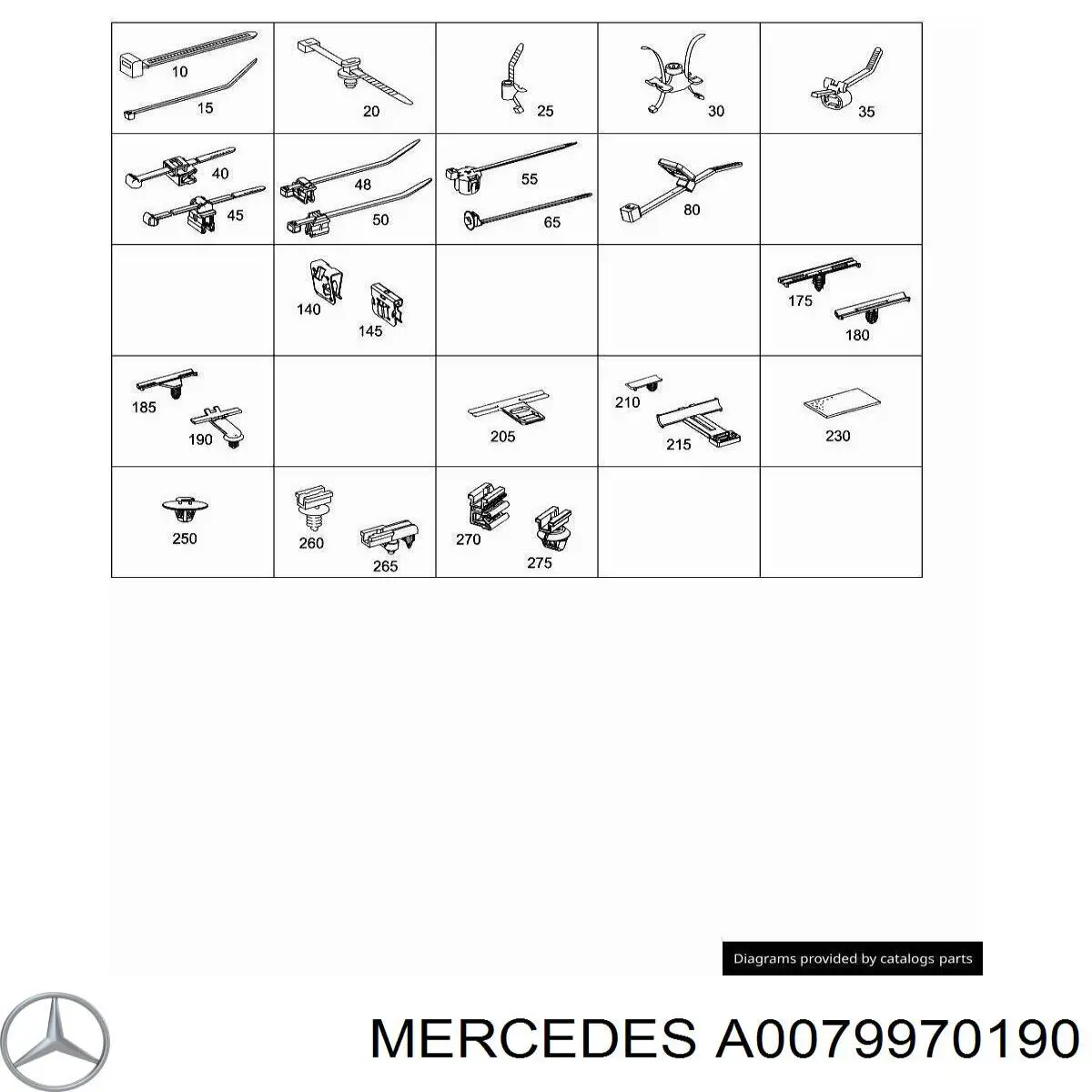  Mercedes A0079970190 ціна, від 3.58 USD