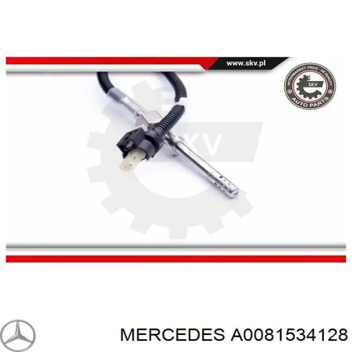 Датчик температури відпрацьованих газів (ВГ), до каталізатора Mercedes A0081534128 ціна, від 43.29 USD