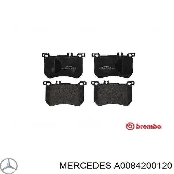 Передні тормозні колодки A0084200120 Mercedes