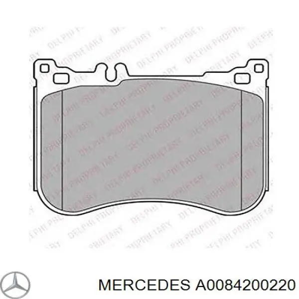Передні тормозні колодки A0084200220 Mercedes