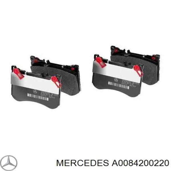 Колодки гальмівні передні, дискові A0084200220 Mercedes