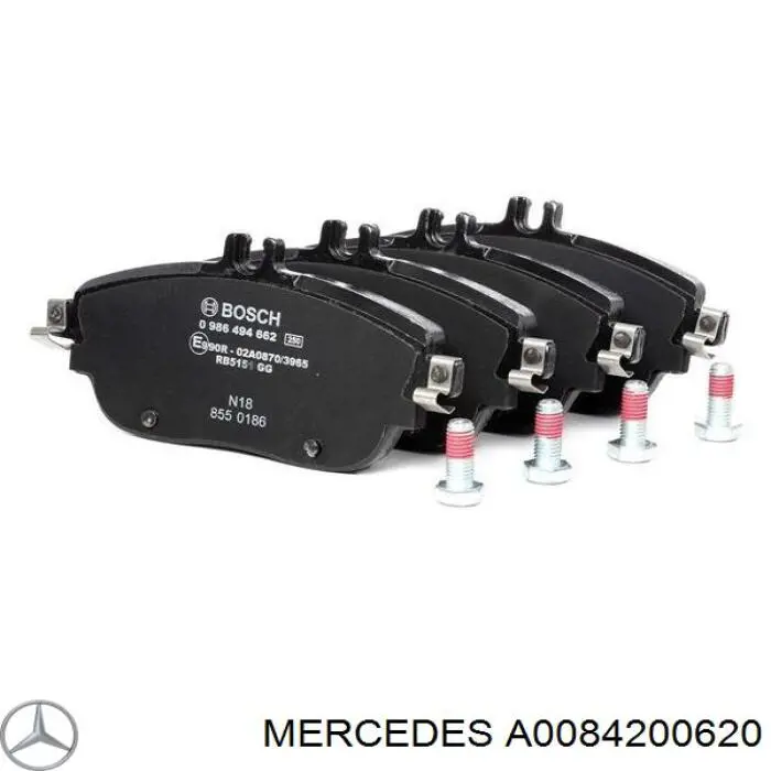 Гальмівні колодки Mercedes A0084200620 ціна, від 39.76 USD