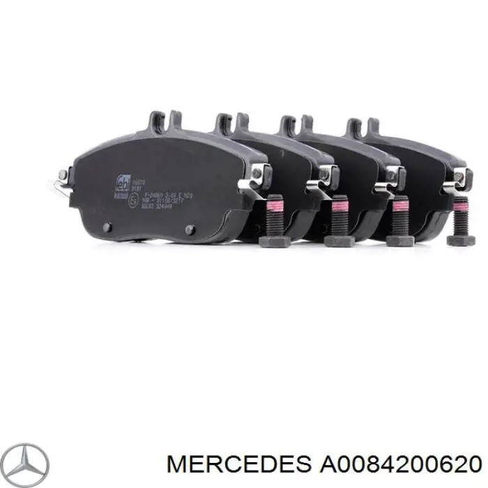 Купити A0084200620 Mercedes Колодки гальмівні передні, дискові