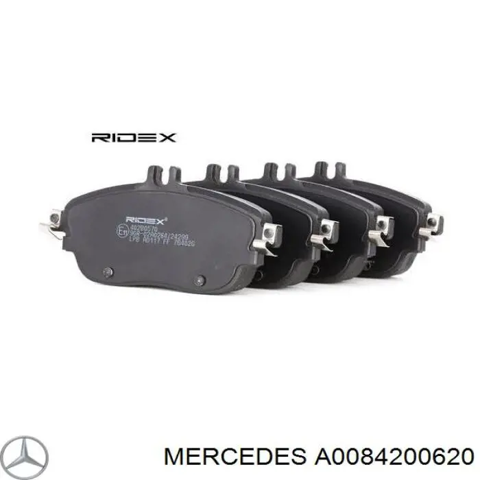 Передні тормозні колодки A0084200620 Mercedes