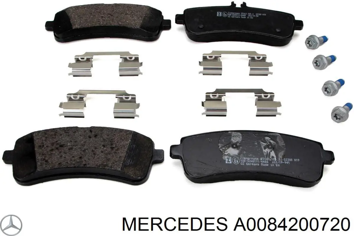 Купити A0084200720 Mercedes Задні колодки