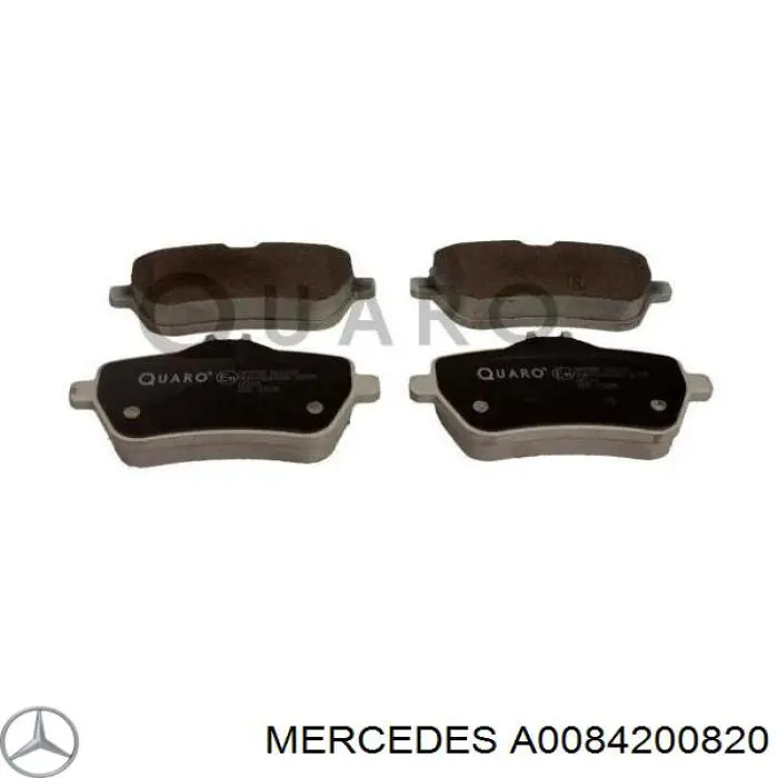 Купити A0084200820 Mercedes Задні колодки