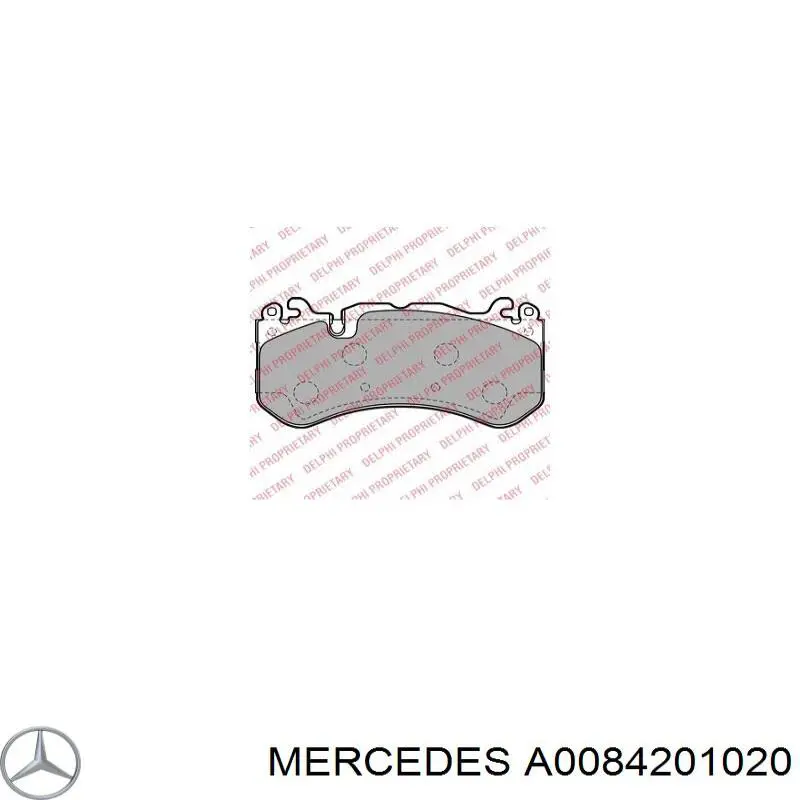 Гальмівні колодки Mercedes A0084201020 ціна, від 170.70 USD