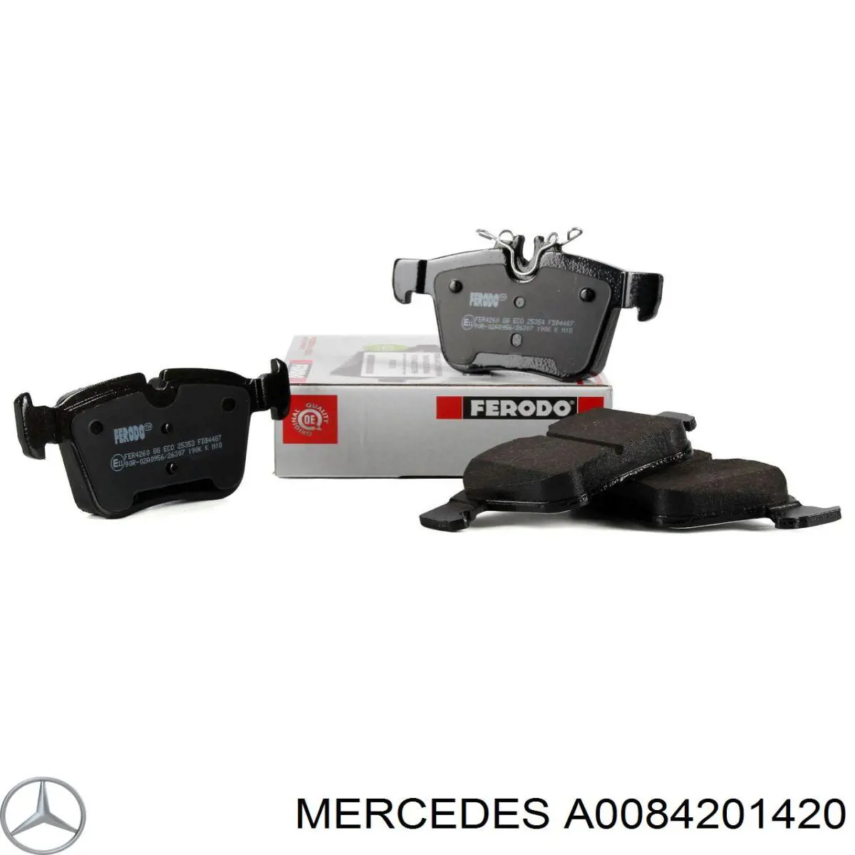 Задні гальмівні колодки Mercedes A0084201420 ціна, від 39.99 USD