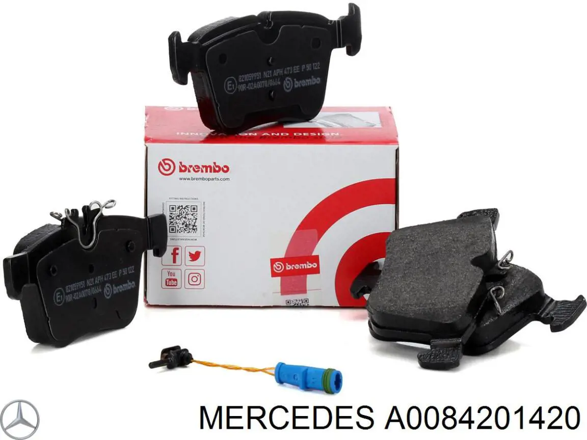 Купити A0084201420 Mercedes Задні колодки