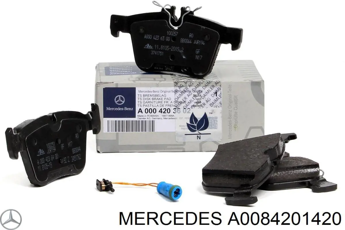 Задні дискові колодки Mercedes A0084201420