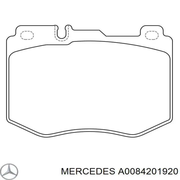 Тормозні колодки Mercedes A0084201920