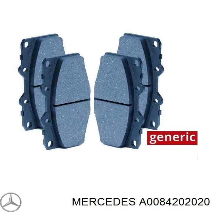 Колодки гальмівні передні, дискові A0084202020 Mercedes